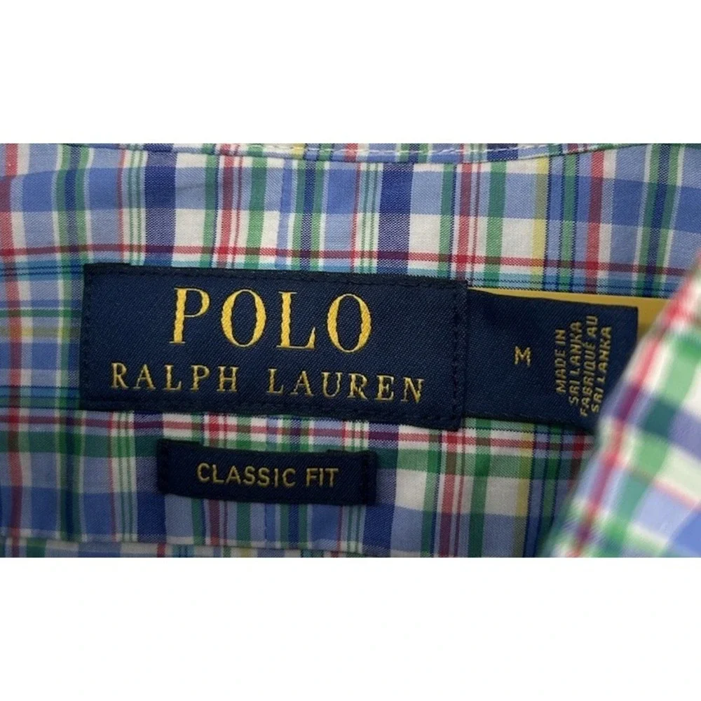 Polo Ralph Lauren Classic Fit Long Sleeve Button Down Multicolored Shirt Medium